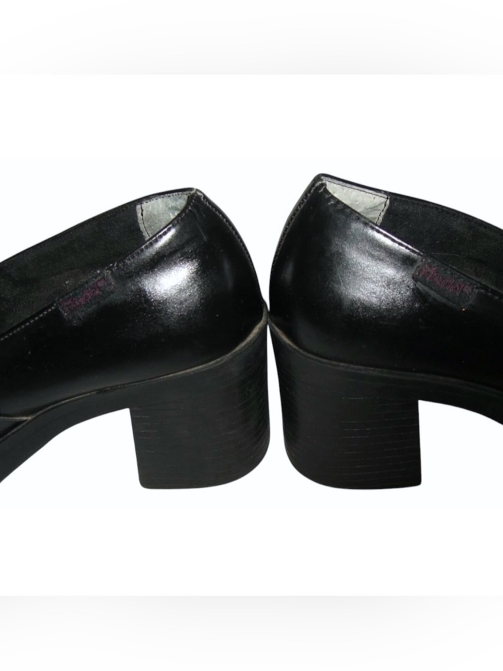 Mudd Loafers Vintage 90's Black Chunky Dark Academia Coquette Kawaii y2k Bratz 8 - Picture 10 of 16